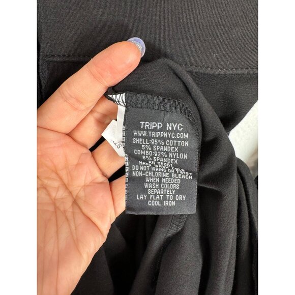 Tripp NYC Black Double Corset Front Hi-Low Hem Dress goth black sz M - Picture 9 of 13